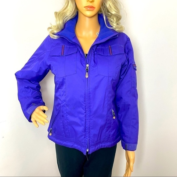 Bolder Gear Snowboard Ski Puffer Jacket Hooded Purple Size Large - Picture 1 of 13